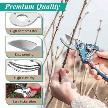 2 Pcs Hand Pruner Replacement Kit (2/3-1) for Felco Pruners Models: F2, F4 &F11 - Spare Blade, Spring & Adjustment Key for Garden Pruning Shears & Bypass Clippers