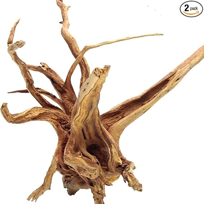 Jorewood Natural Large Spiderwood Driftwood for Aquarium Decor Rptile Fish Tank Decoration Assort Branch 13-16'' Pack of 1