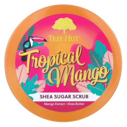 Tree Hut Coco Colada Shea Sugar Scrub, 18 oz, Ultra Hydrating and Exfoliating Scrub for Nourishing Essential Body Care