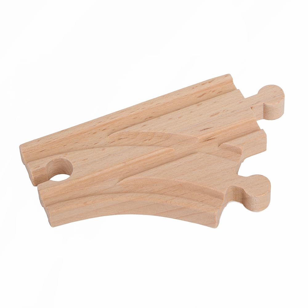 56 Piece Wooden Train Track Expansion Pack with Tunnel Compatible Thomas Wooden Railway Brio Chuggington Imaginarium Set by Orbrium Toys.