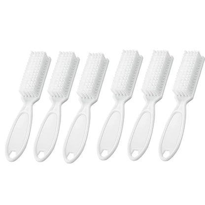 6Pcs Handle Grip Nail Brush, Hand Fingernail Cleaner Brush Manicure Tools Scrub