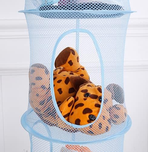 4 Tier Storage Organizer, 43.5 x12 Inch Hanging Mesh Storage Basket