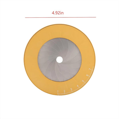 LXFNDZW Adjustable Circle Drawing Tool - Professional Metal Circle Ruler for Drawing Perfect Circles, Geometric Drafting Tool with Precision Scale