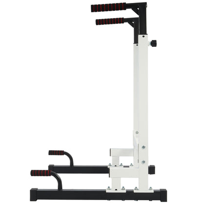 BalanceFrom Steel Frame Dip Station with Adjustable Height, 500 Pound Weight Capacity – Upper Body Workout Home Gym Equipment for Triceps, Push & Pull Ups, Leg Raises, and Bench Press