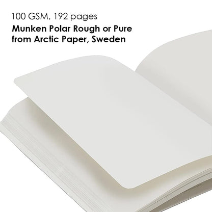 myPAPERCLIP Limited Edition A5 Plain Notebook | 192 Pages, 100 GSM, Soft Cover, A5 (5.83 × 8.27 in) | Flat Lay | Bookmark & Elastic Closure | Amethyst
