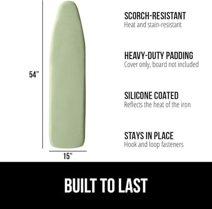 GORILLA GRIP The Original Ironing Board Cover and Pad, Silicone Coating