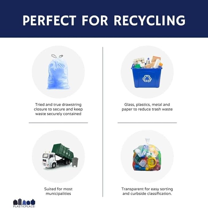Plasticplace Custom Fit Trash Bags, Compatible