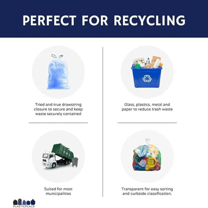 Plasticplace Custom Fit Trash Bags, Compatible