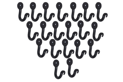 The Metal Magician Pack of 20 Large Penny Single Robe Hook 2 Inch Iron Blacksmith Key Holder Towel, Handbags, Hat Hanging Perfect for Bathroom, Kitchen, Living Room