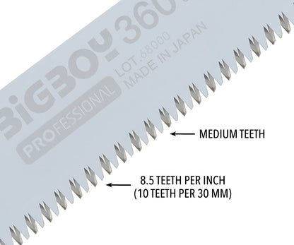 Silky Professional BIGBOY Folding Saw 360mm Medium Teeth (350-36)