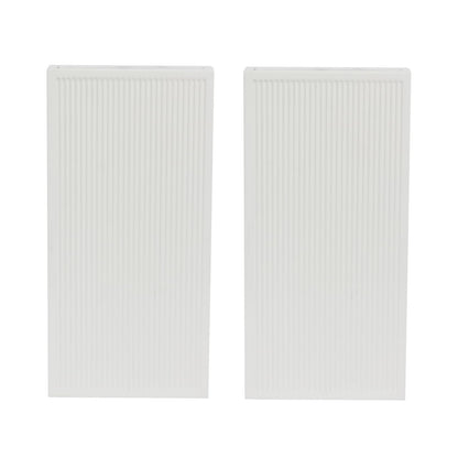 dugunusu Wood Wall Planter Set of 2, Modern Wall Hanging Decor Pocket Planter for Greenery and Dried Flowers, Indoor Wood Hanging Vase (White)