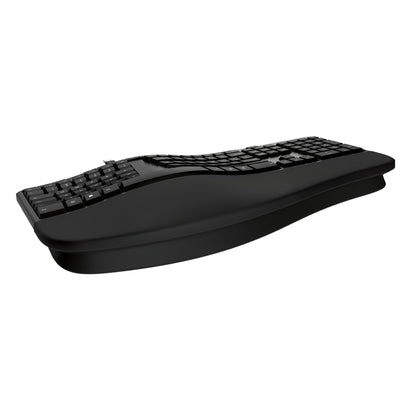 Incase Ergonomic Keyboard – Designed by Microsoft – Refined Ergonomic Design, Built-in Shortcuts Keys, Layered Palm Rest for Elevated Wrist Support, Integrated Number Pad – Black