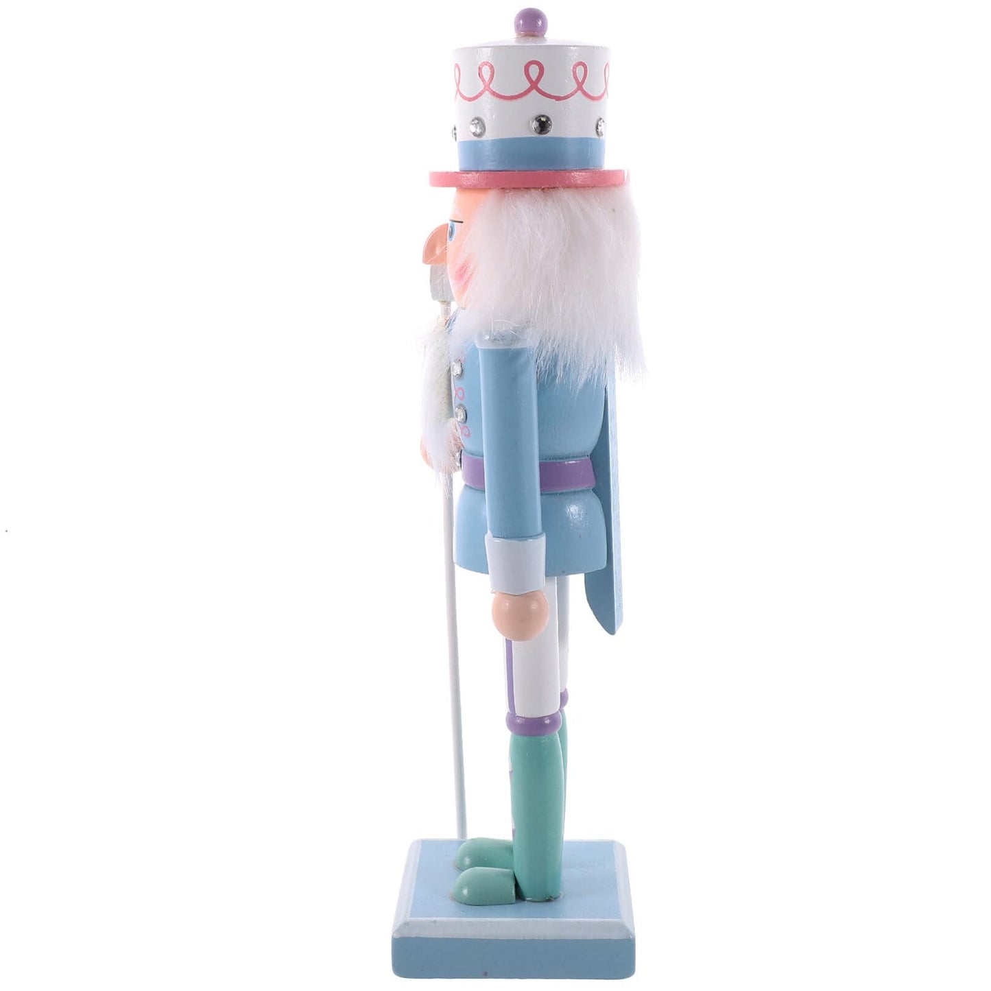 1Pcs Holiday Wooden Nutcracker Christmas Decorations Nutcracker Figures Festive Collectible Nutcracker Ornament for Festival Party