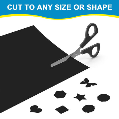 STTMGN Non-Magnetic,Metal Sheets for Magnetic Receptive with Adhesive Backing,30 Mil Thick,8.5x11,Peel and Stick Steel,Flexible Sheet for Magnets-3 Piece