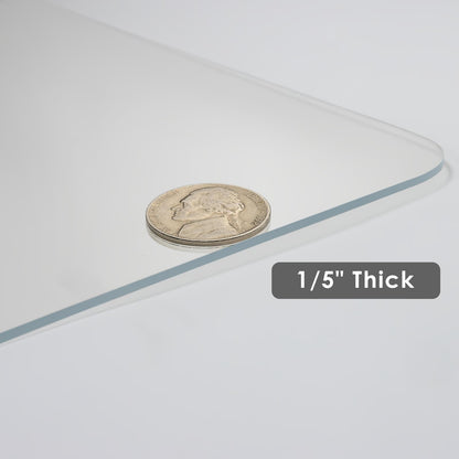 Kuyal 1/5" Thick Office Chair Mat, 40" x48" Heavy Duty Hard Computer Chair Mat, Under Desk Protector Carpeted Floors Mats, Easy Chair Movement, Can be Used on Carpet or Hard Floor, Ship Flat