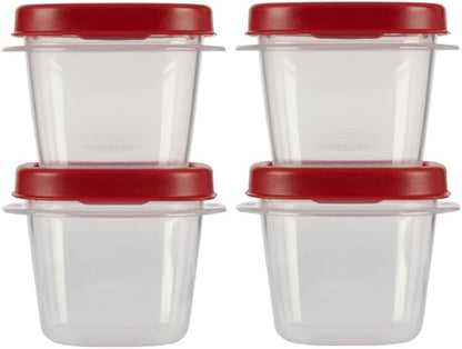 Food Storage Containers, Half Cup Food Storage Containers, 9 Peice Set