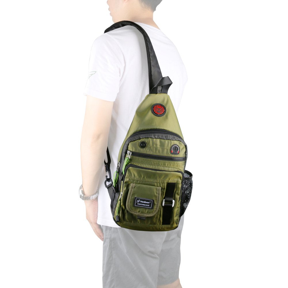 Vanlison Crossbody Sling Bag Small Backpack for Men Women Teens Bag