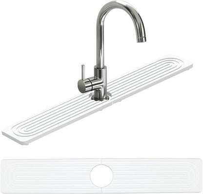 Faucet Mat for Kitchen Sink – 24"x4" Diatomite Stone Sink Splash Guard