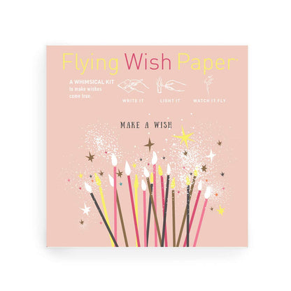 Flying Wish Paper Make A Wish, Licensed Original Artwork, Mini Wishing Kit, 5" x 5"