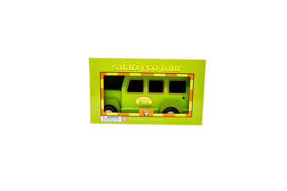 Jack Rabbit Creations 8-Piece Magnetic Safari Truck Playset – FSC Wood, Non-Toxic – Lion, Giraffe, Elephant, Zebra & Alligator – Motor Skills Toddler Toy, Ages 18 Months+