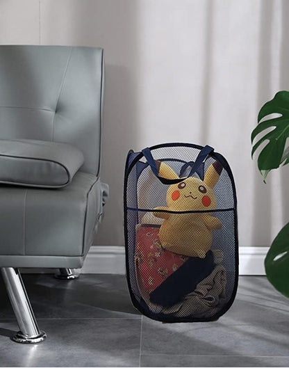 2 Pack Pop Up Laundry Hampers, Collapsible Mesh Laundry Basket, Foldable