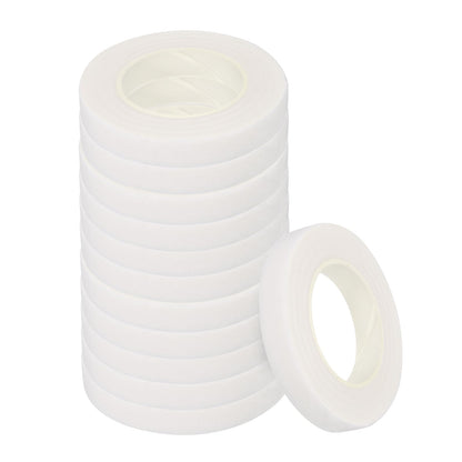 MECCANIXITY Floral Stem Wrap Tape Floral Tape 30yard Length 1/2 Inch Width for Bouquet Crafts Wedding Arrangement Pack of 12, White