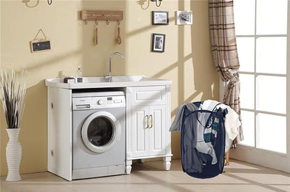 Pop up Laundry Hamper, Foldable Mesh Clothes Hamper