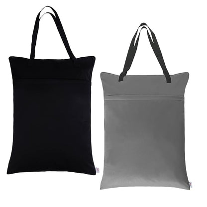 ALVABABY 2 Pack Large Wet Dry Bag Waterproof Hanging Cloth Diaper