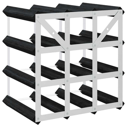 vidaXL Countertop Wine Rack, Wine Bottle Holder for 12 Bottles, Wine Storage, Wine Bottle Organizer for Living Room, Modern, Solid Pine Wood