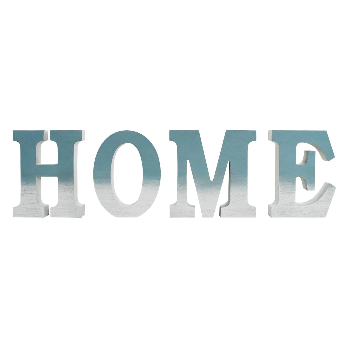 Wood Home Sign Rustic Frestanding Letters Wall Art Decorative Block for Living Room Kitchen Entryway - Hanging Wooden Cutout Word Sign Framhouse Décor (6")
