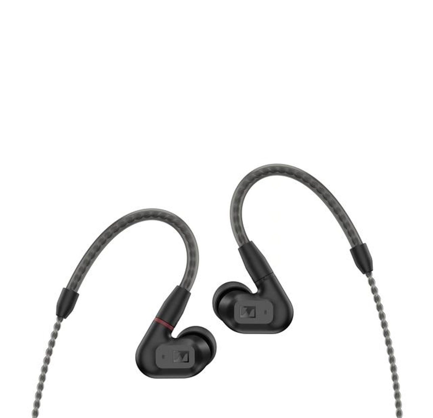 Sennheiser Consumer Audio IE 200 In-Ear Audiophile Headphones - TrueResponse Transducers for Neutral Sound, Impactful Bass, Detachable Braided Cable with Flexible Ear Hooks - Black