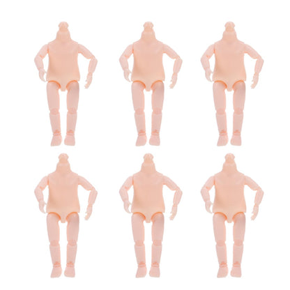 Healifty 6Pcs Movable Jointed Doll Bodies 4.72In DIY Doll Accessories for Creative Making and Craft Projects