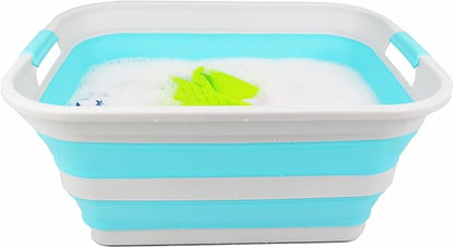 SAMMART 42L Collapsible Plastic Laundry Basket