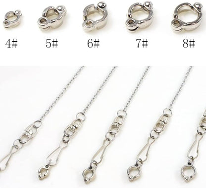 Bird Foot Chain Flying Stainless Steel Training Rope Outdoor Parrot Ankle Foot Ring Accessories Bird Harness Leash Prevent Escaping (4#)