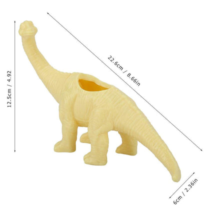 Yosoo Flower Pot, Personality Dinosaur Animal Flower Pot Plant Pot Garden Decoration Home Decoration(Yellow)