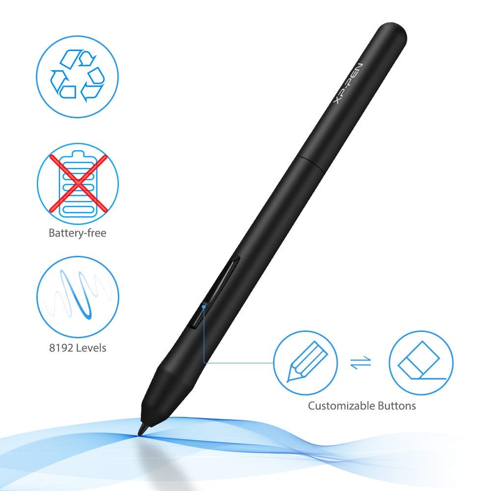 Drawing Tablet XPPen StarG640 Digital Graphic Tablet 6x4 Inch Art Tablet with Battery-Free Stylus Pen Tablet for Mac, Windows and Chromebook (Drawing/E-Learning/Remote-Working)
