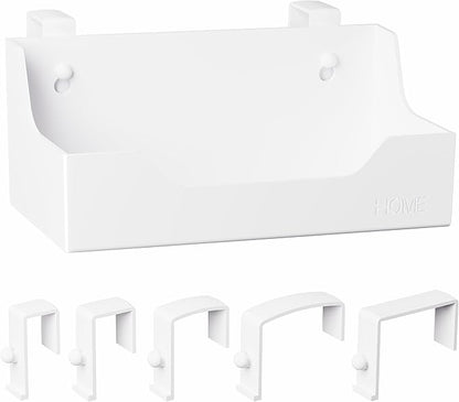 Bedside Caddy Hanging Storage Basket Little Size Plastic Beside Shelf Hang-on