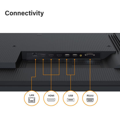 AG Neovo DS4351U 43'' Commercial Digital Signage Display for Business, All-in-one, 4K UHD, 500 nits, HDMI, USB, LAN, WiFi, 3-Year Waranty, 24/7 Operation, Portrait and Landscape