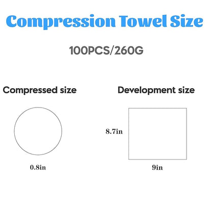 100 Pcs Mini Compressed Towels, Disposable Face Compressed Towel, Compressed