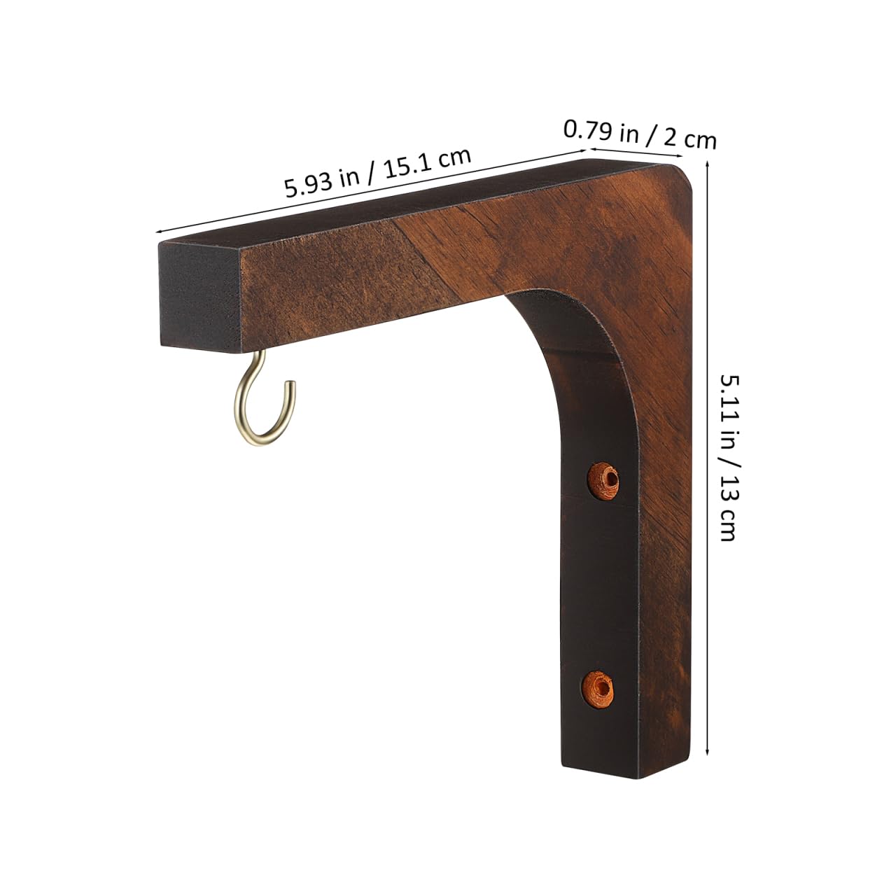 Abaodam Wooden Wall Plant Hanger Indoor Hanging Plant Hooks for Wall Mounted Flowerpot Bracket Suitable for Patio Balcony Garden Decor