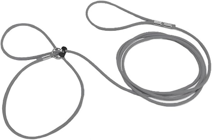 Piggy Poo and Crew 12 Foot Mini Pig Harness Adjustable Harness & Leash for Animals Pigs Ferrets Rabbits Guinea Pigs Dogs Cats Reptile Rodents Small Animals (Gray)