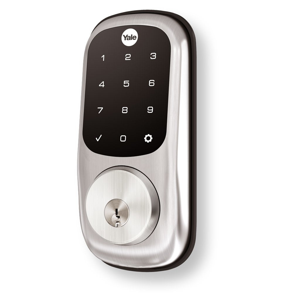 Yale Assure Lock Deadbolt, Satin Nickel Digital Touchscreen Keypad with Z-Wave and Backup Key for Front or Back Entry Door, YRD226-ZW2-619