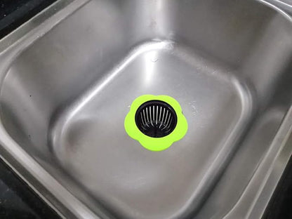 Silicone Kitchen Sink Strainer 2 Pack, Pouring strainers，Drain FilterLarge Wide