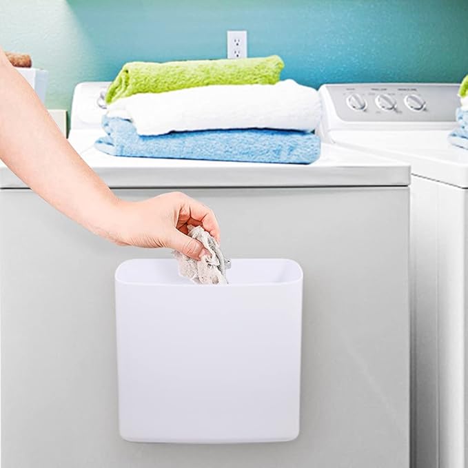 Picowe Magnetic Laundry Storage, 2 Pack Lint Holder Bin