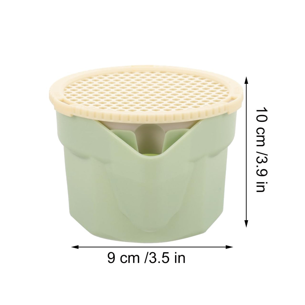 VICASKY Cat Grass Planter for Indoor Cats Seeds Kit Pot Hydroponic Cup: Soilless Catnip Growing Box for Indoor&Outdoor Kitten Use Wheat Cup with Removable Tray (Light Green)