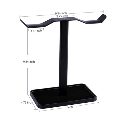 Avantree Neetto HS908 - Dual Headphones Stand for Desk, Aluminum Alloy & Metal Gaming Headsets Holder Hanger