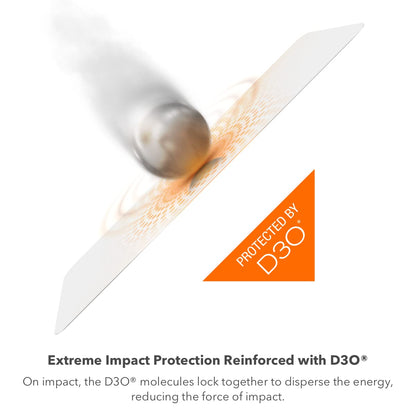 ZAGG InvisibleShield Fusion Curve with D3O for Samsung Galaxy S22 Ultra – Flexible Hybrid Screen Protection – Strengthened with D3O – Extreme Impact and Scratch Protection – for Curved Screens