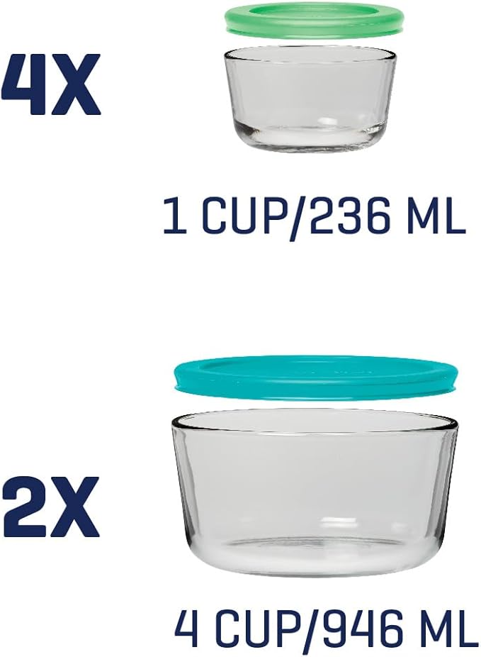 Anchor Hocking 12 Piece Glass Storage Containers