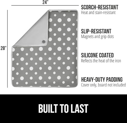 GORILLA GRIP Ironing Mat, Portable Iron Pad, Magnetic Cover