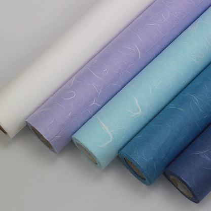Korean Traditional Mulberry Paper, Colored Hanji Paper Roll, Natural Fiber Texture, Unyong (Brown, 21.3" x 787.4")
